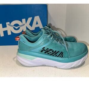 Hoka One One Women's Bondi 7 Blue Running Shoes Size 8.5